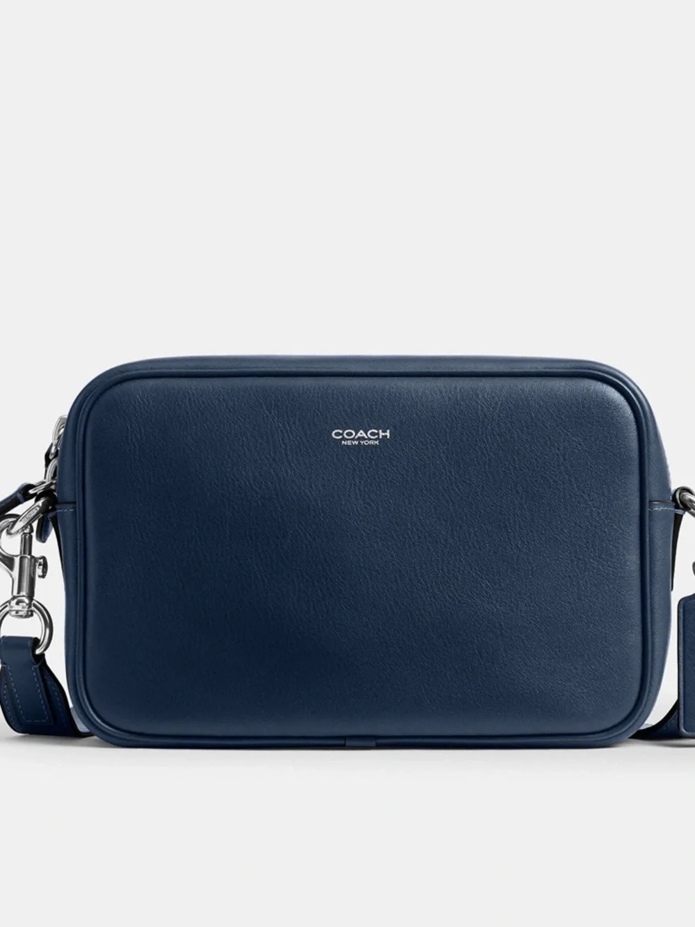 Coach Radio Camera Bag Navy Blue Leather Crossbody CCB51 NWT - Picture 10 of 12